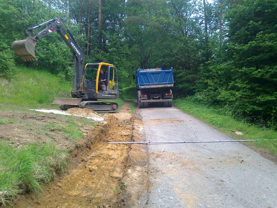 Verbreiterung eines Weges